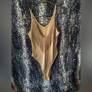 Fridge beige bodysuit new with out tags